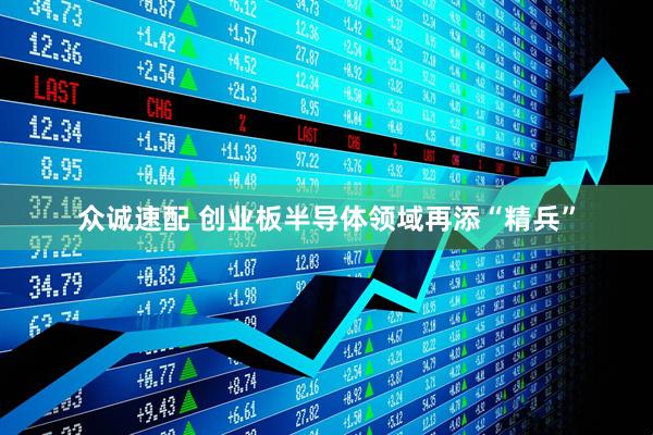 众诚速配 创业板半导体领域再添“精兵”
