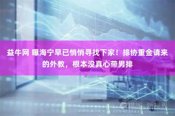 益牛网 曝海宁早已悄悄寻找下家！排协重金请来的外教，根本没真心带男排
