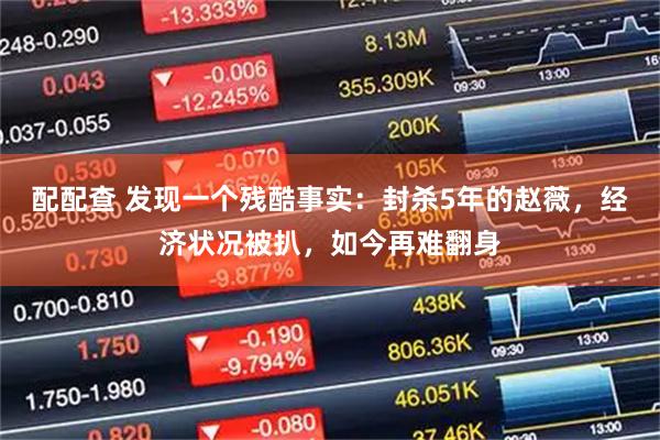 配配查 发现一个残酷事实：封杀5年的赵薇，经济状况被扒，如今再难翻身